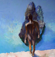 Nude man Indecision